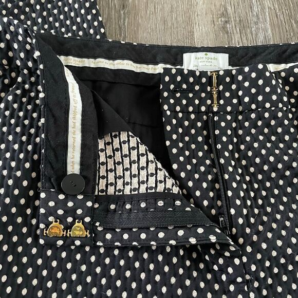 Kate Spade Live Colorfully Polka Dot Straight Pant - Plus Size: 14 - Picture 4 of 9
